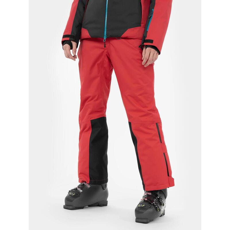 PANTALONI DE SCHI 4FPRO MEMBRANA DERMIZAX® 20 000 PENTRU BĂRBAȚI, Rosu, L