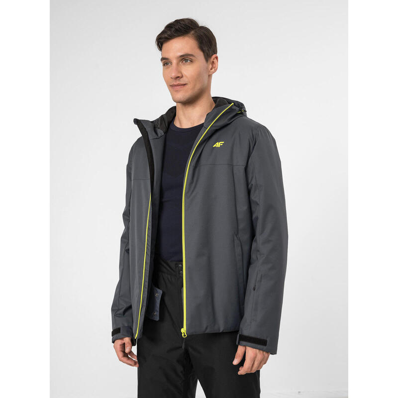 JACHETĂ DE SCHI MEMBRANA 5 000 PENTRU BĂRBAȚI 4F, Antracit, 3XL