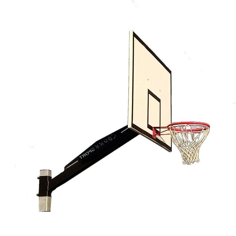 Sistem baschet mono stalp MODEL101, panou fibra 180x105 cm, inel si plasa