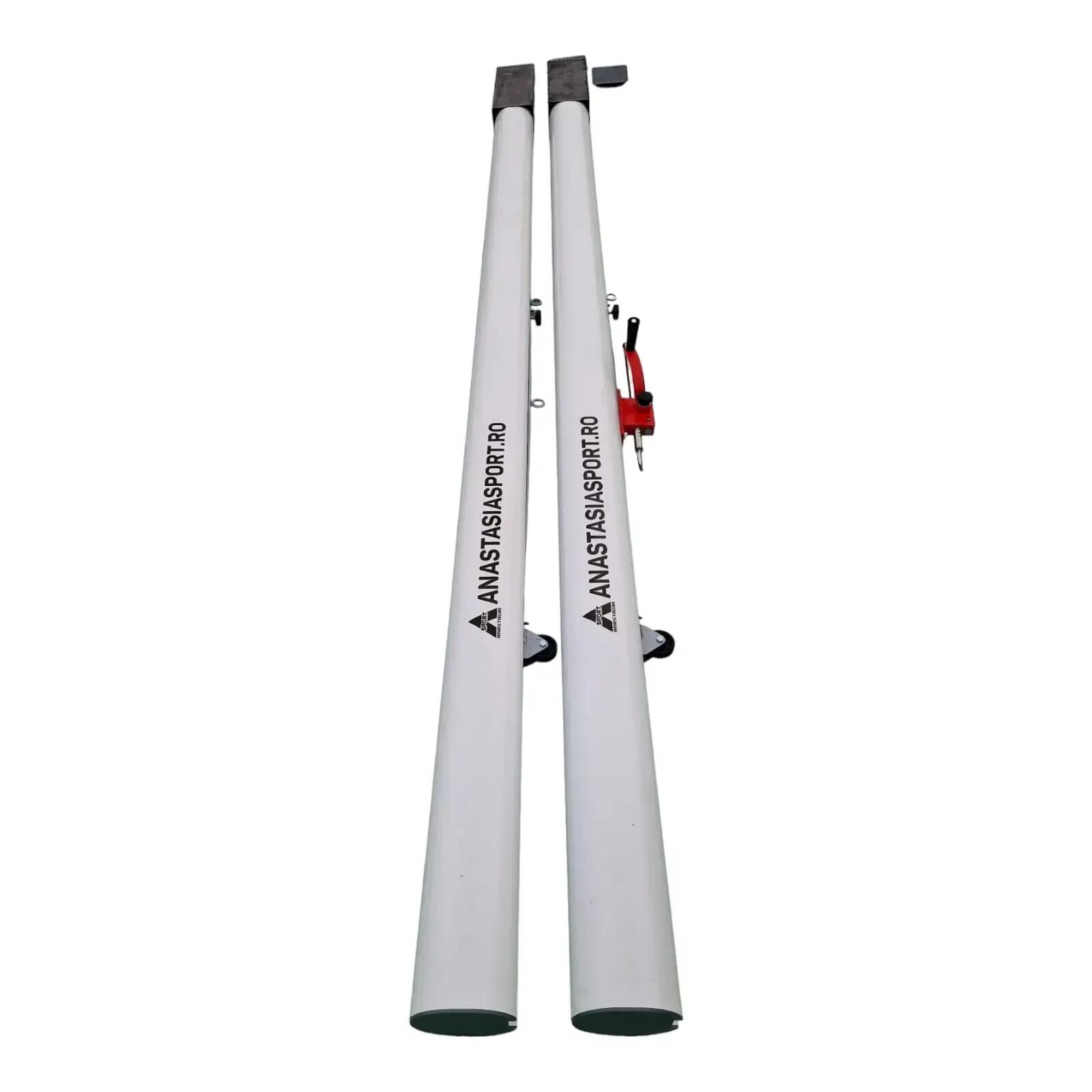 Stalpi volei Anastasia Sport profil aluminiu oval, inaltime reglabila a fileului 3/10