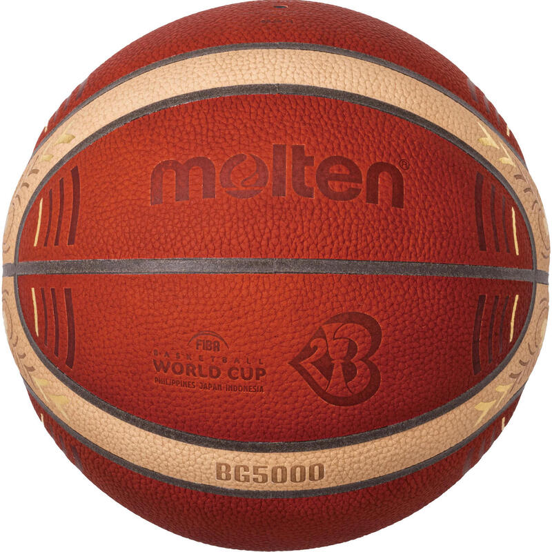 Minge baschet Molten B7G5000 oficiala FIBA WORLD CUP 2023, piele naturala