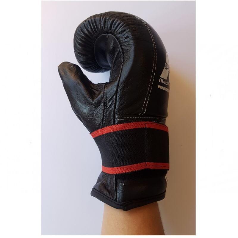 Manusi sac box Anastasia Sport, piele naturala, negre, marime M