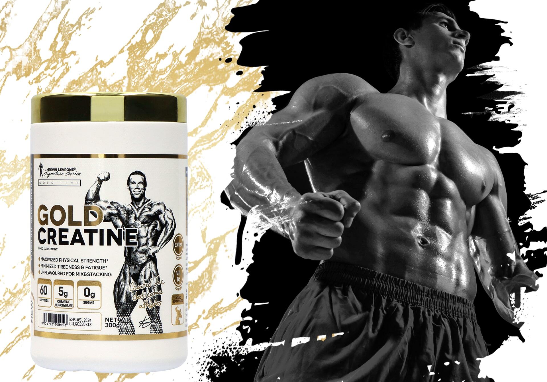 Monohydrat KEVIN LEVRONE Gold Creatine - 300g Siła 2/3