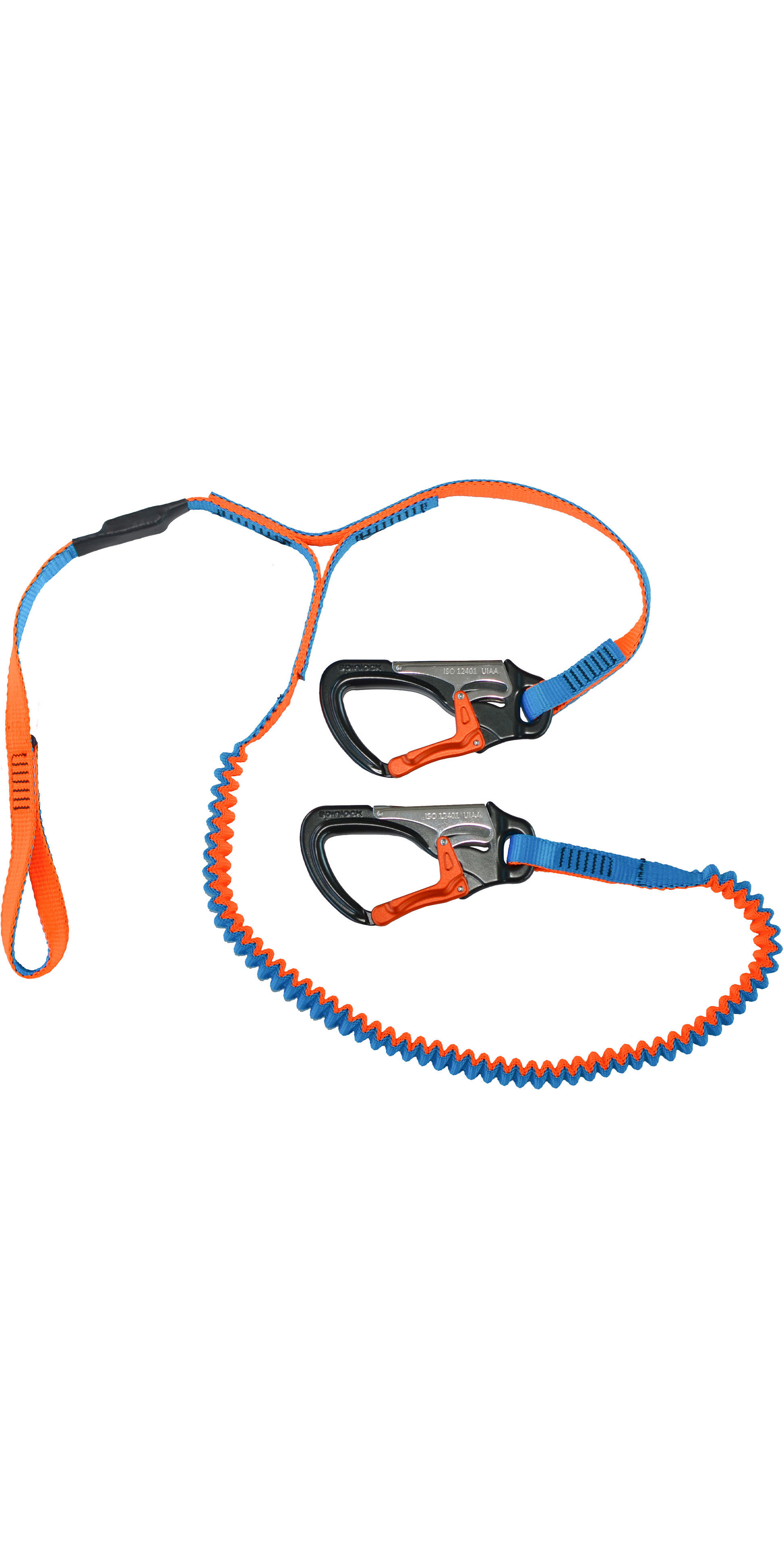 SPINLOCK Lifeline 2-Clip Performance - 2 Sicherheitskarabiner, 1 Schlaufe, elastisch