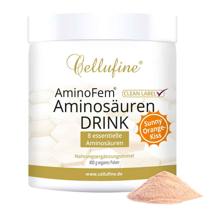 AminoFem® Aminosäuren Drink - Sunny OrangeKiss - 400 g veganes Pulver