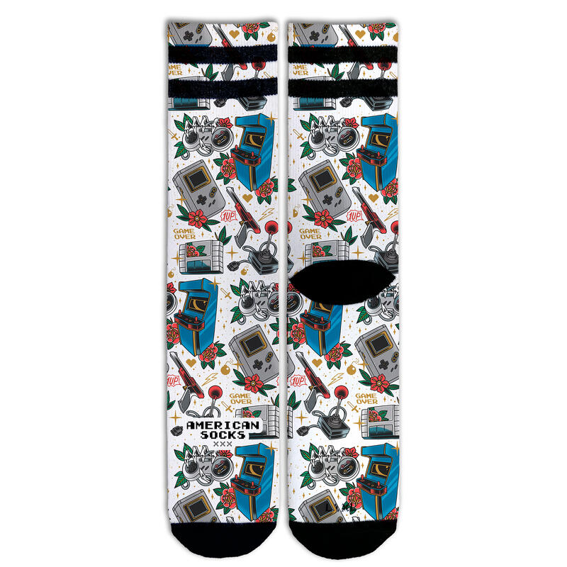 Calcetines divertidos para deporte Socks Game Over - Mid High