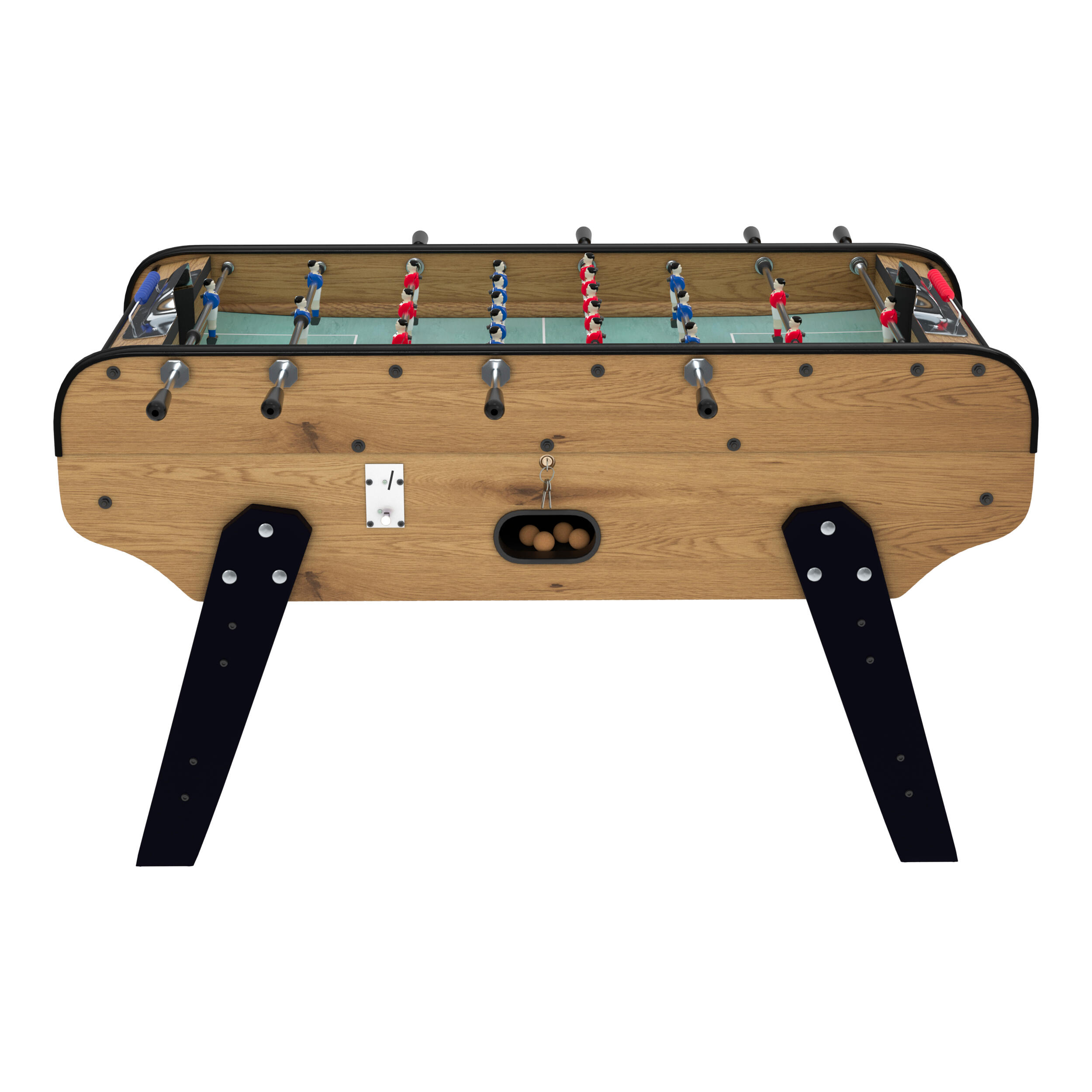 Mister Babyfoot - Baby Foot Avec Monnayeur Imitation Vieux Chêne - Table De Baby-foot - Marron - Taille Unique - Decathlon