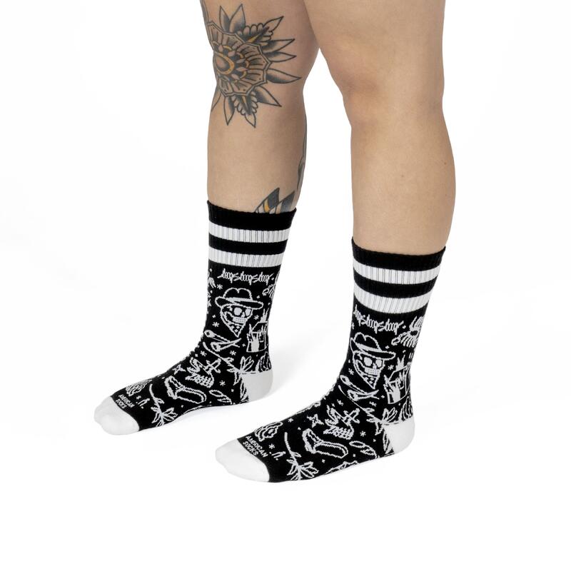 Calcetines divertidos para deporte American Socks Cowboy - Mid High