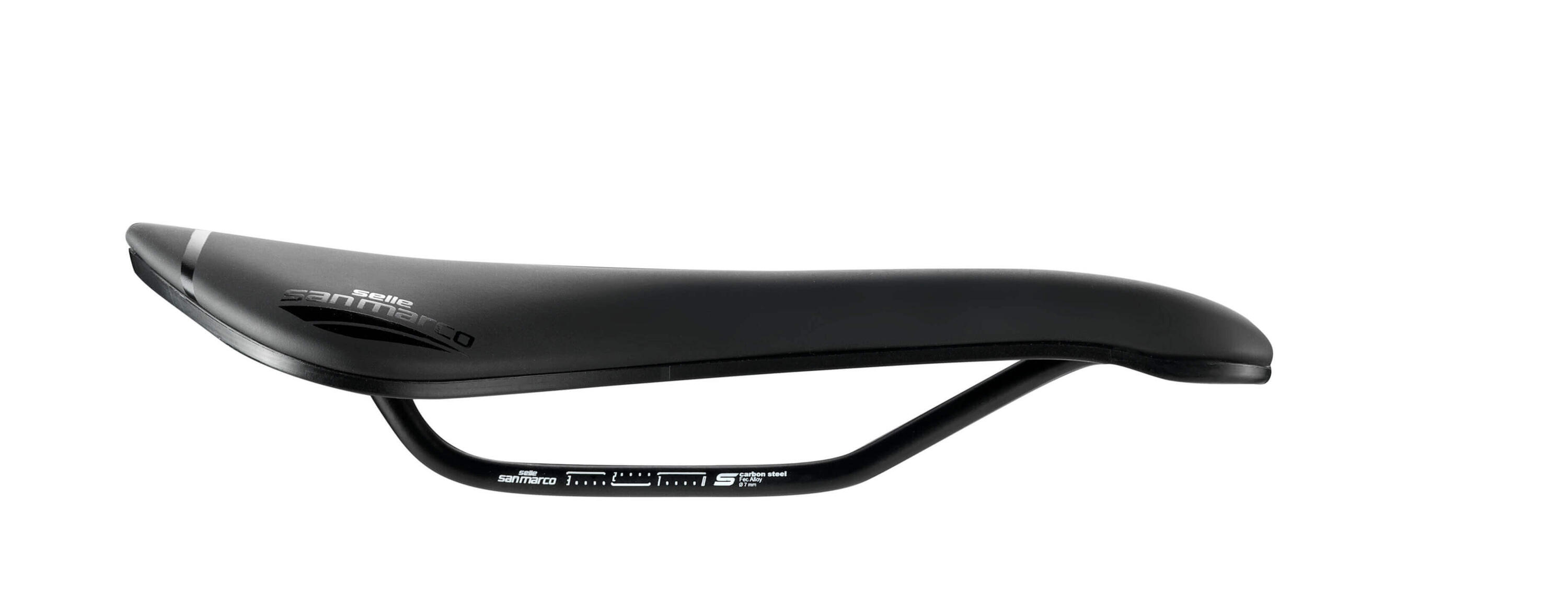 Aspide Short Open-Fit Sport Saddle Mens Road Black/Black Narrow (S3) 1/3