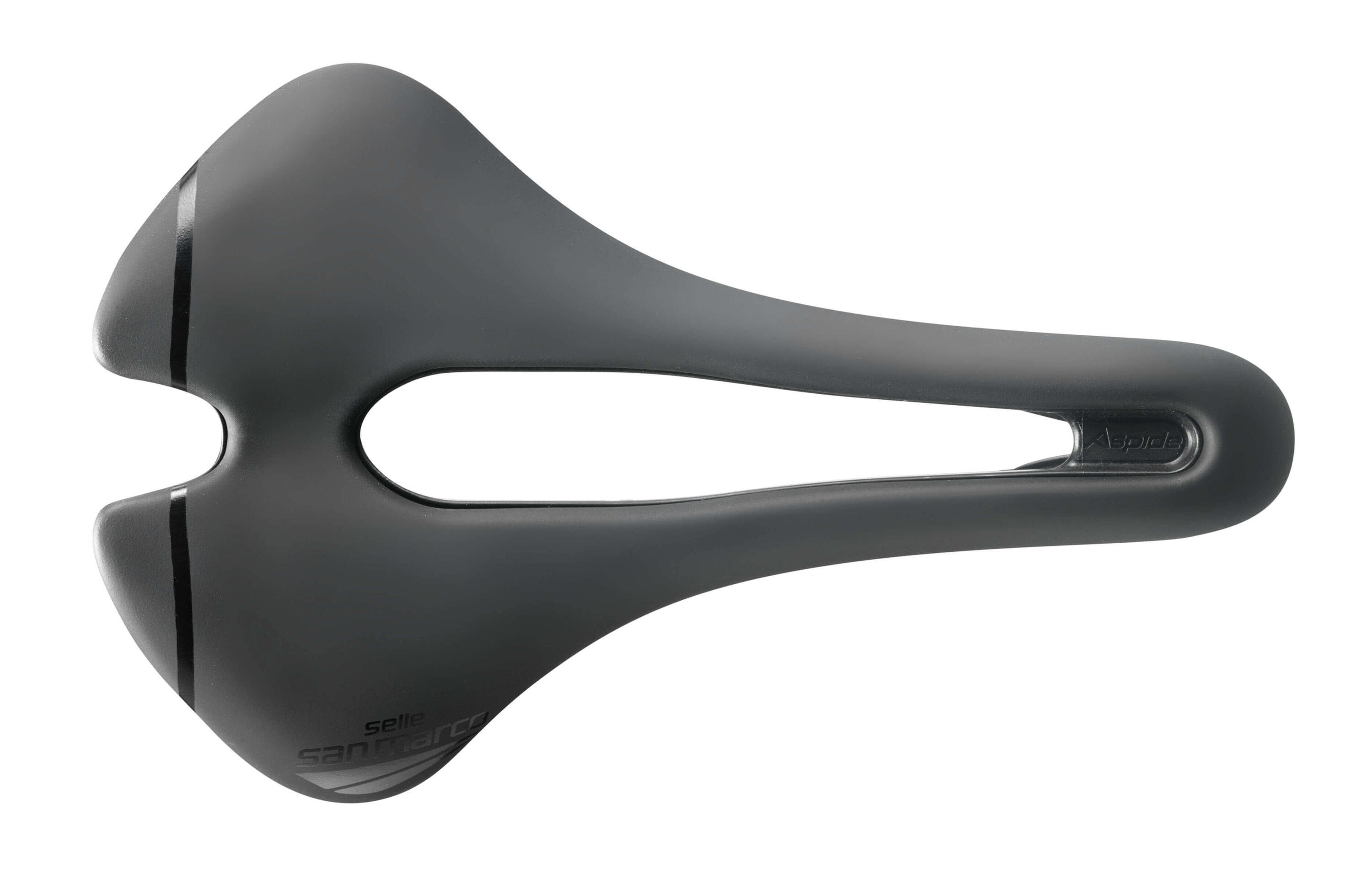 Aspide Short Open-Fit Sport Saddle Mens Road Black/Black Narrow (S3) 3/3
