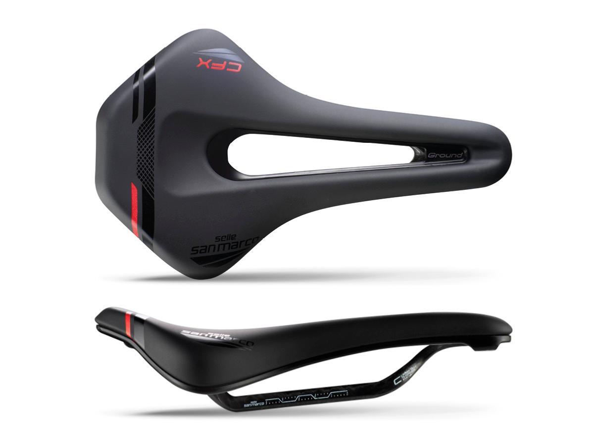 SELLE GROUND SHORT OPEN-FIT CARBON FX LARGE 149MM 3/5
