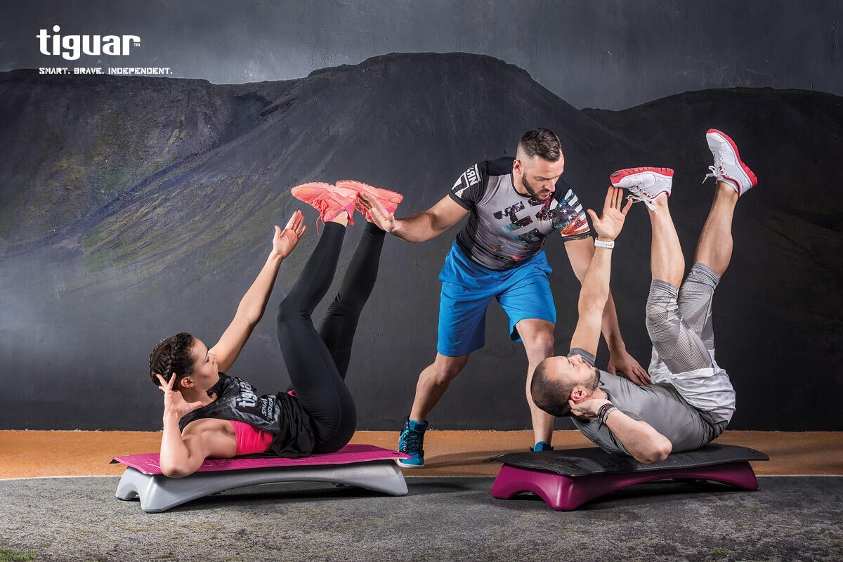 Mata fitness workout tiguar 100 x 50 x 1cm czarna