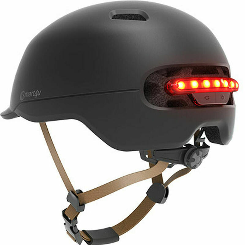 Casco con luz Urban Light Antracita (51-58cm) Patinete skate Patines  bicicleta