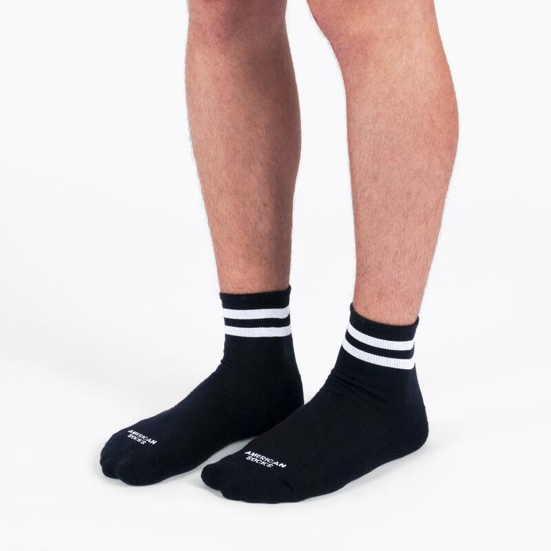 Calcetines divertidos para deporte American Socks Back in Black - Ankle High