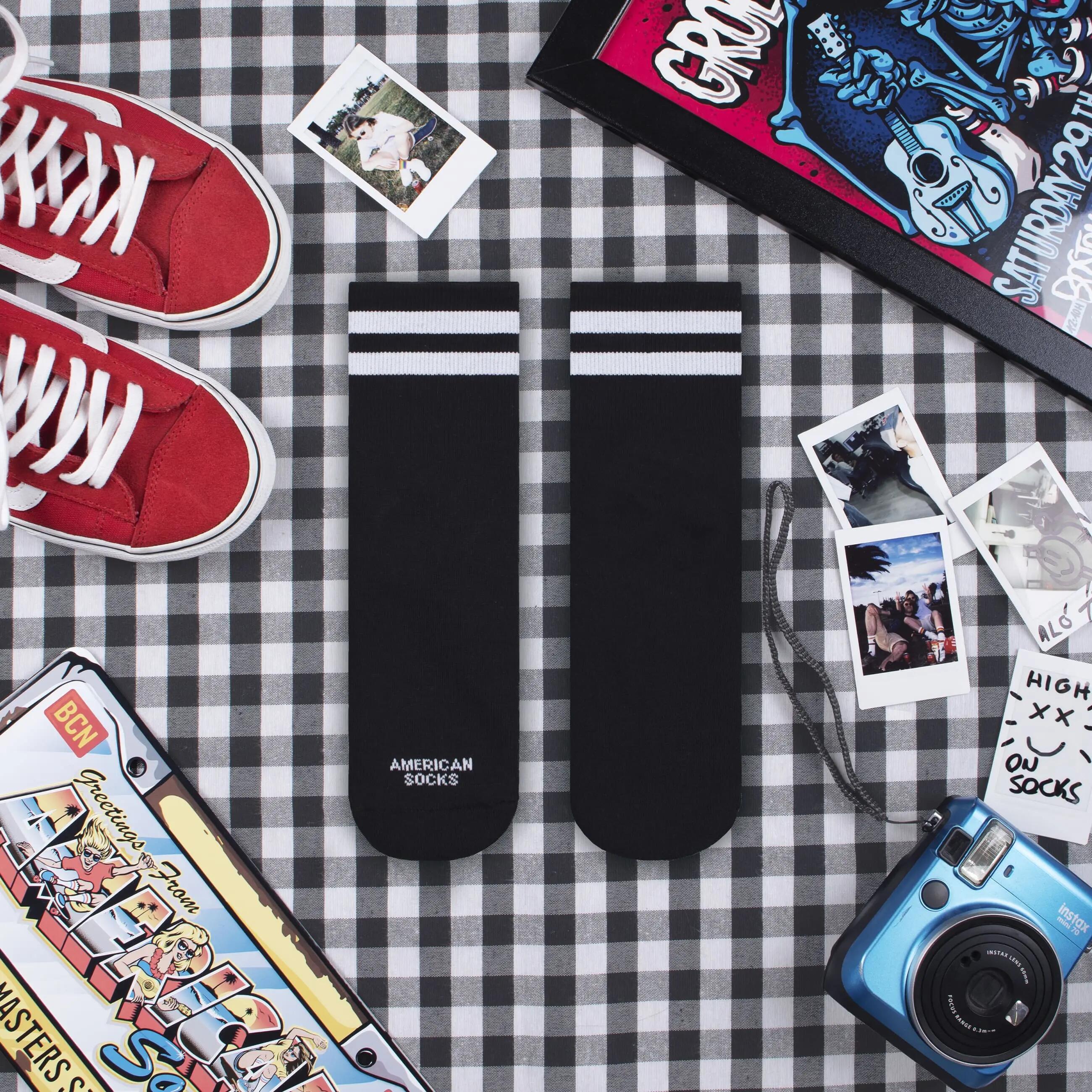 Sokken American Socks Back in Black Zwart 7/7
