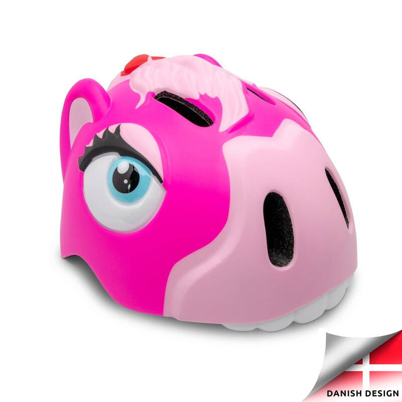 Casco da Bici per Bambini | Cavallo Rosa | Crazy Safety | Omologato EN1078