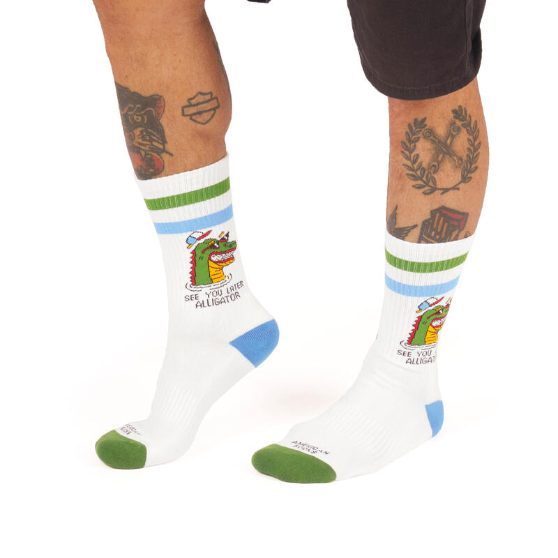 Calcetines divertidos para deporte American Socks The Wall - Mid