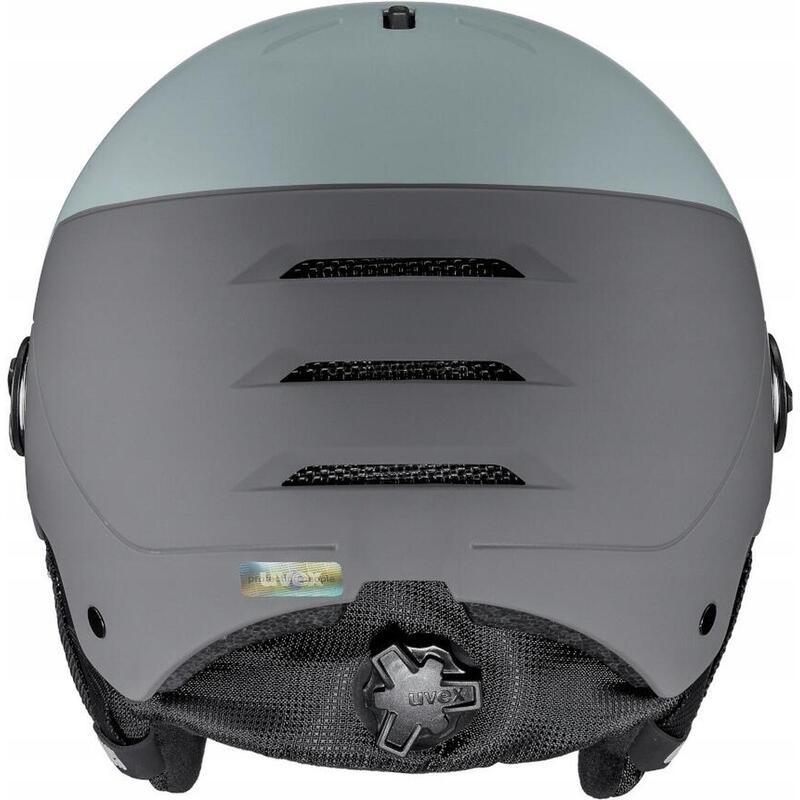 UVEX Wanted Visor skihelm gletsjer/rhino mat/spiegel zilver smoke 54-58 cm