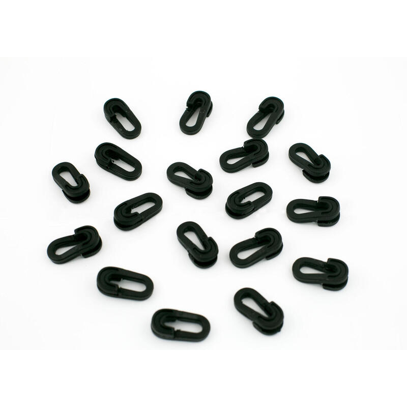 Lot de 40 clips de filet noirs