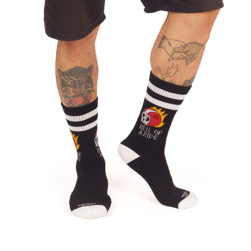 Calcetines divertidos para deporte American Socks Hell of a Ride - Mid High