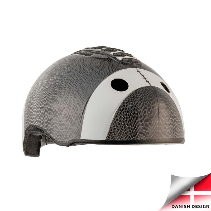 Casco da Bici per Bambini | Football Americano Nero | Crazy Safety | EN 1078