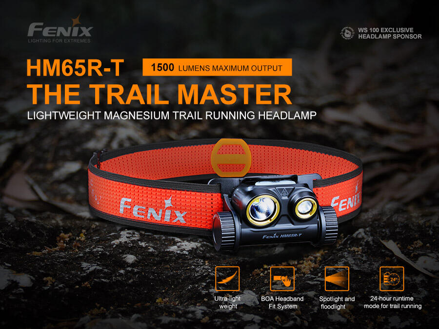 HM65R-T 1500 Lumen Rechargeable Trail Running Headlamp 5/7