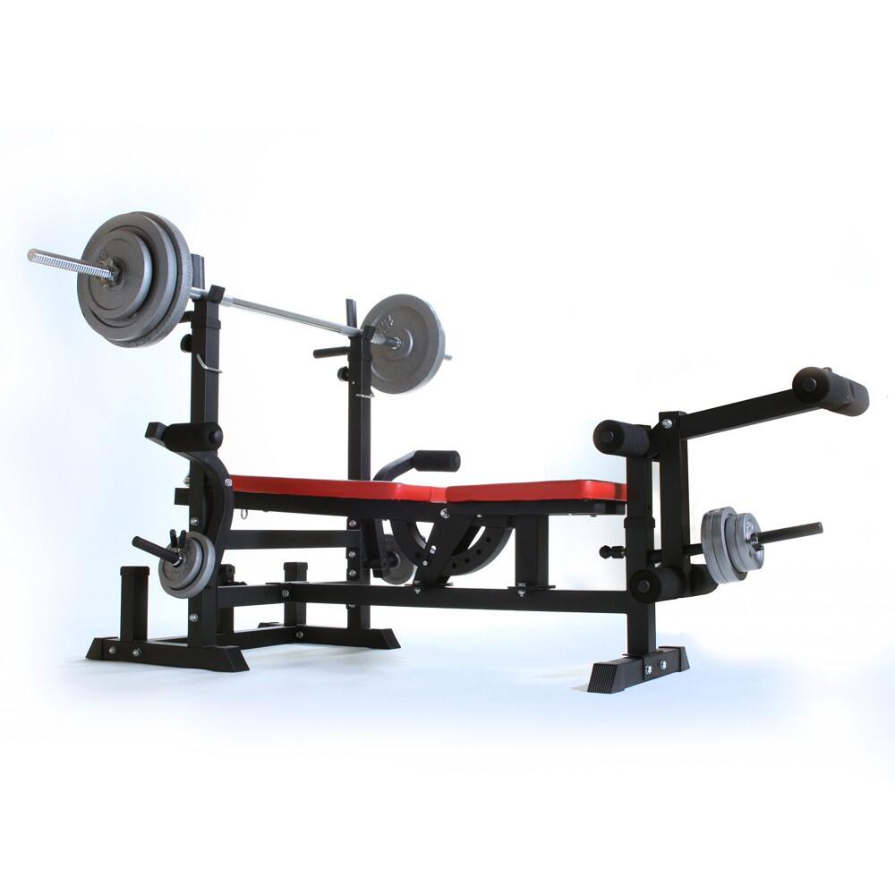 Ławka treningowa duża regulowana z modlitewnikiem Multi Gym 3/4