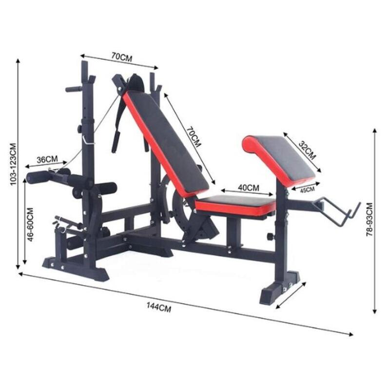 Ławka treningowa duża regulowana z modlitewnikiem Multi Gym