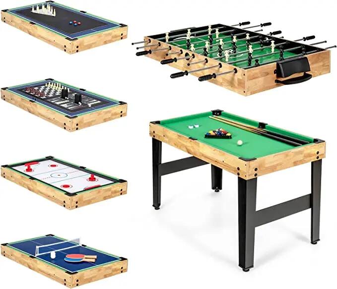 Multi Stół do gier 10w1 Piłkarzyki Ping-Pong 3/3