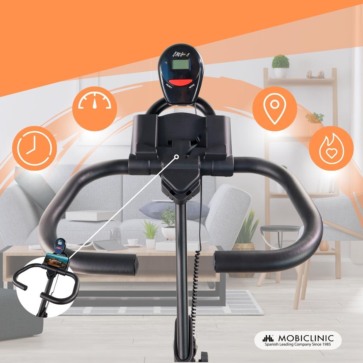 Bicicleta est tica ciclo indoor Volante inercia 10kg Ajustable