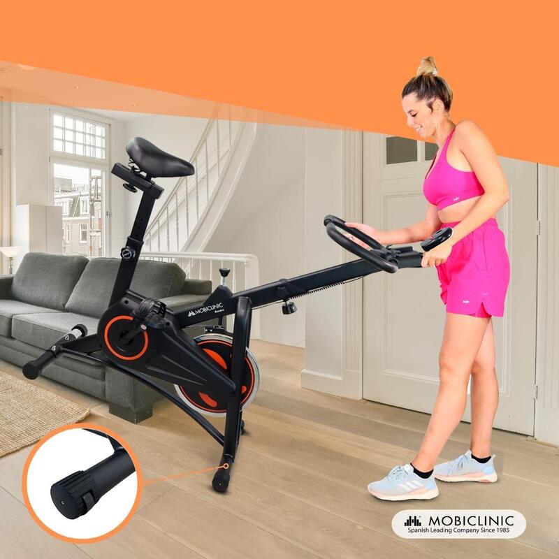 Spinningfiets Vliegwiel Verstelbaar 120kg met display Hometrainer Indoor cycle