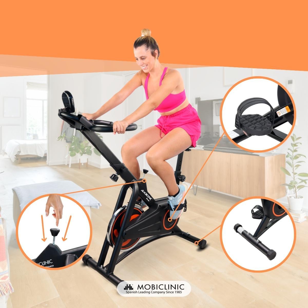 Indoor-Heimtrainer für den Innenbereich, 10 kg Schwungrad, verstellbare 120 kg 4/7