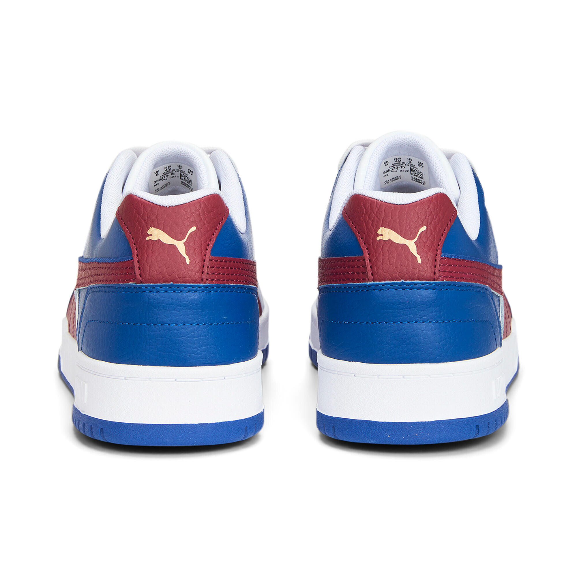 Zapatillas Deportivas de Cuero de Vaca RBD Game para Hombre Blanco, Azul 6/7