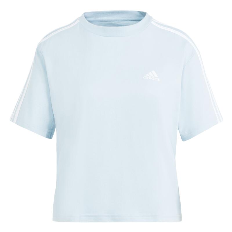 Zkrácený top Essentials 3-Stripes Single Jersey