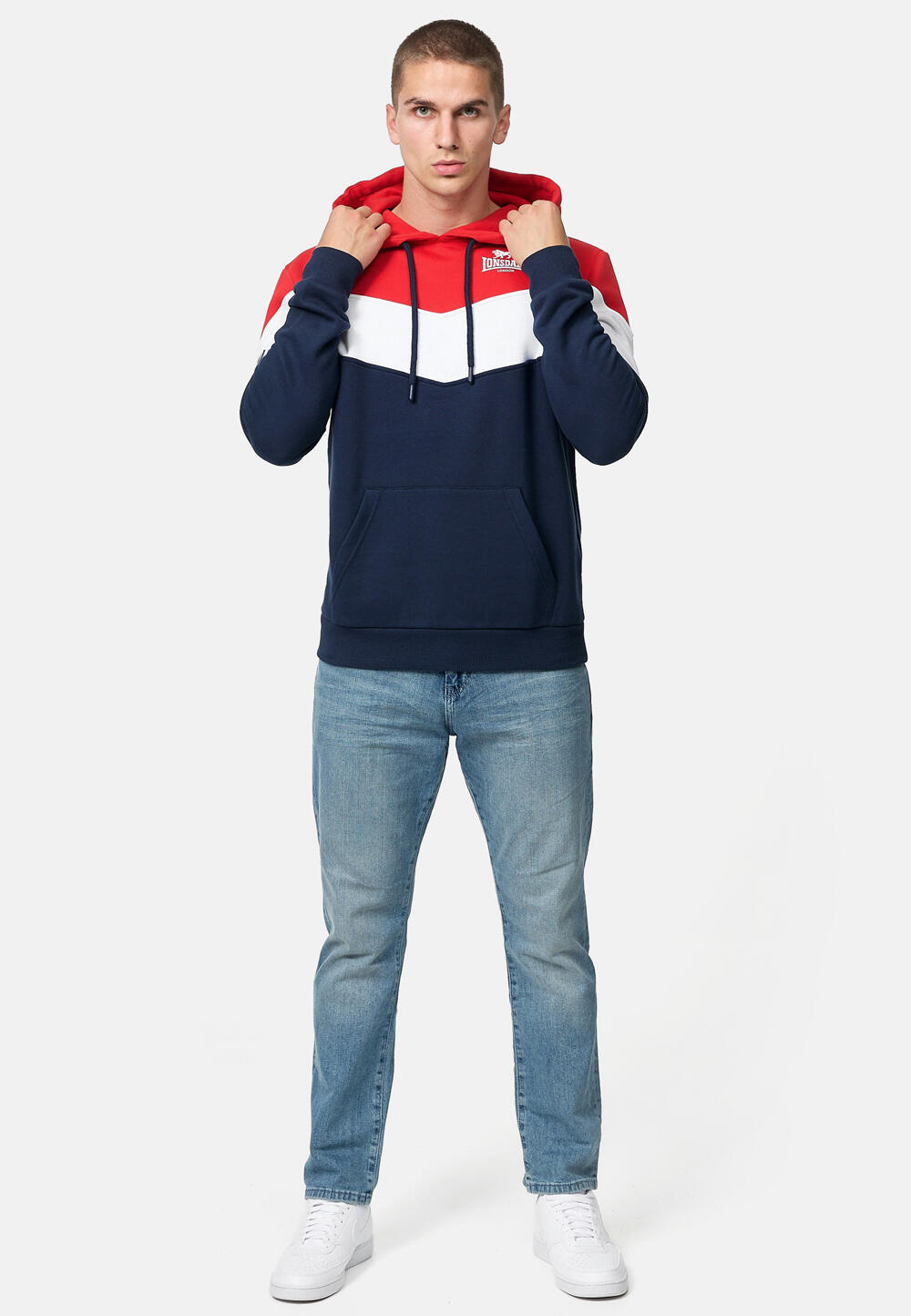 LONSDALE Heren sweatshirt met capuchon regular fit MOYROUKAN 4/4