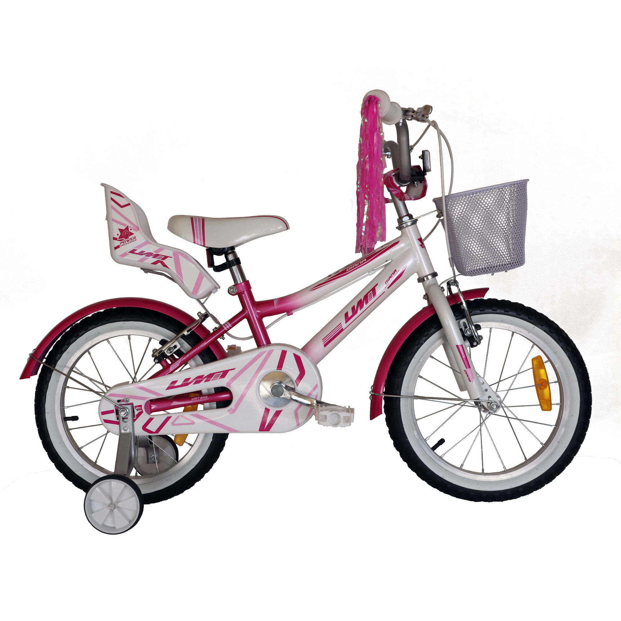 Umit diana children's bicycle girl's ride wheel 12" pink