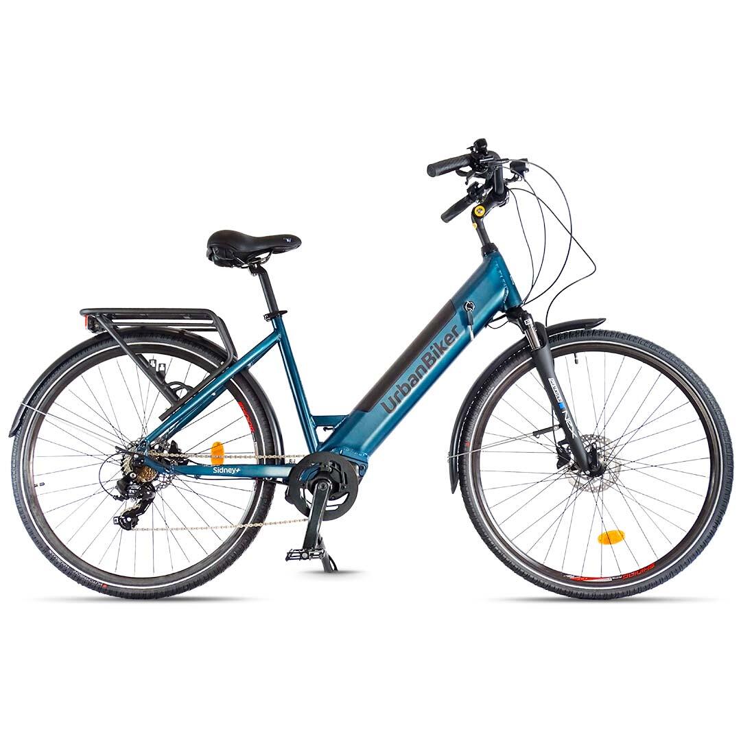 Urbanbiker - Urbanbiker Sidney Plus | Vae De Ville | Moteur Central | 100km Autonomie | 28" - Vélo Ville - Bleu - 42 M/l - Decathlon