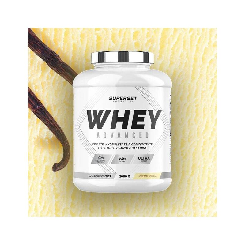 100% WHEY PROTEINE ADVANCED (2kg) | Vanille Crémeuse