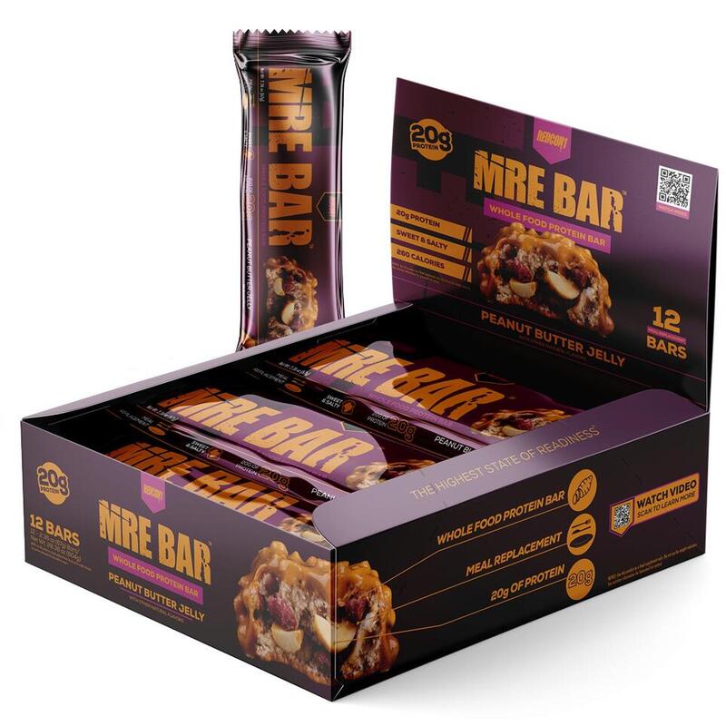 20G Protein MRE Protein Bar (12pcsx67g) - Peanut Butter Jelly