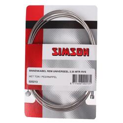 Simson Frein câble interne 2250 mm argent en acier inoxydable