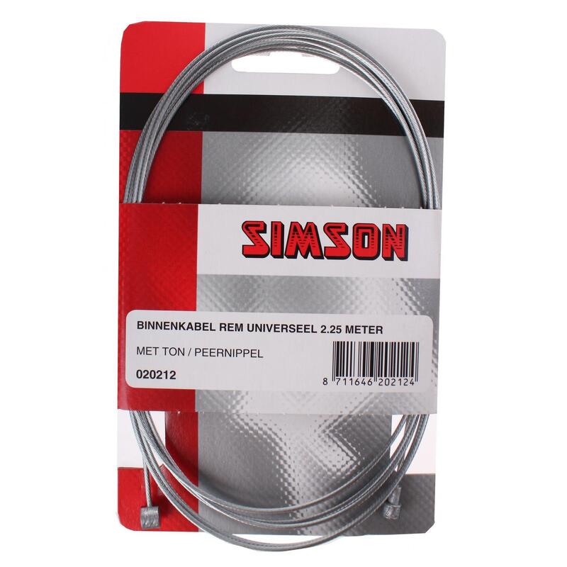 Simson Câble intérieur de frein 2250 mm Acier Argent