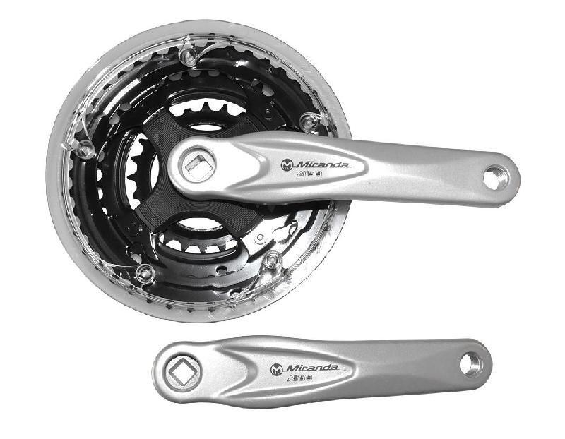 MIRANDA Miranda crankset alu zilver 24/34/42t -5mm verdiept 573145