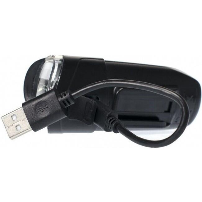 Simson Future fanale anteriore LED ricaricabile USB, 30 Lux, nero. 4/6