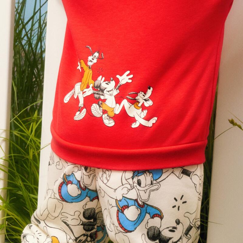 Conjunto sudadera cuello redondo y pantalón adidas x Disney Mickey Mouse
