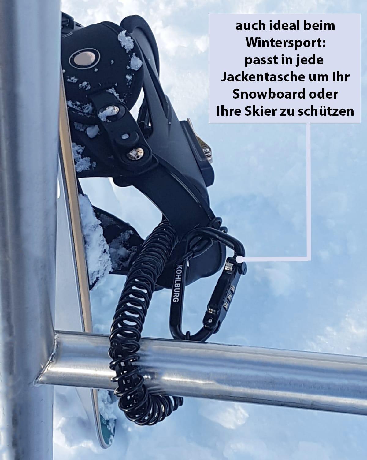 180cm extra-langes Zahlenschloss für die Tasche als Kabelschloss 3/7
