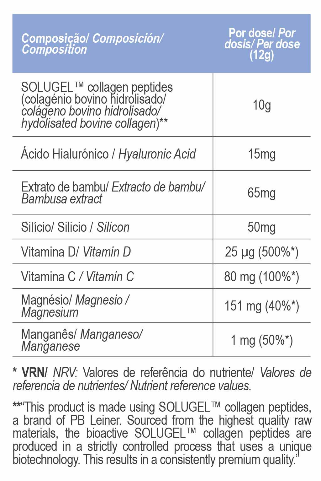 SUPLEMENTO NUTRICIONAL COLLAGEN COMPLEX FRUTOS SILVESTRES - 300 G 2/2
