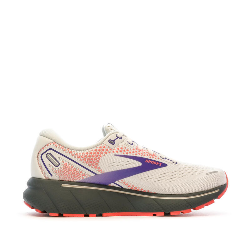 Chaussures de running Blanches/Rouges Mixte Brooks Ghost 14