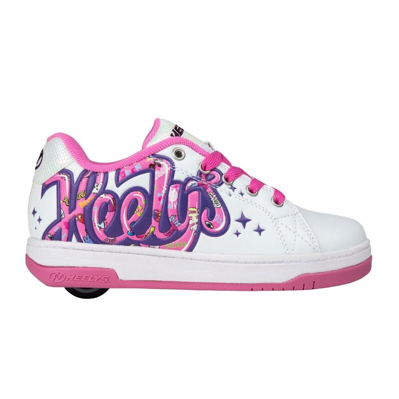 Split White/Pink/Grape Kids Heely Shoe HEELYS Decathlon