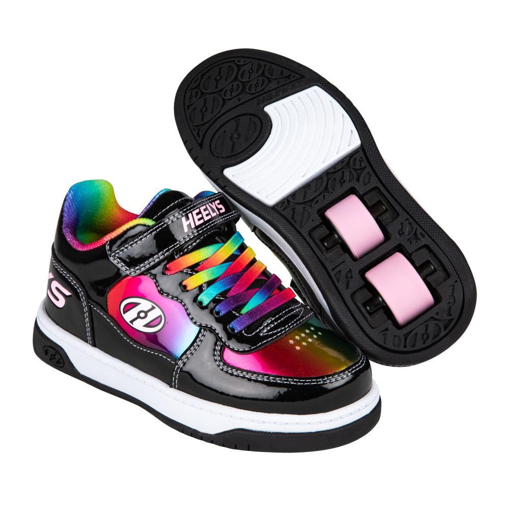 HEELYS Reserve Low Black/Rainbow Kids Heely X2 Shoe