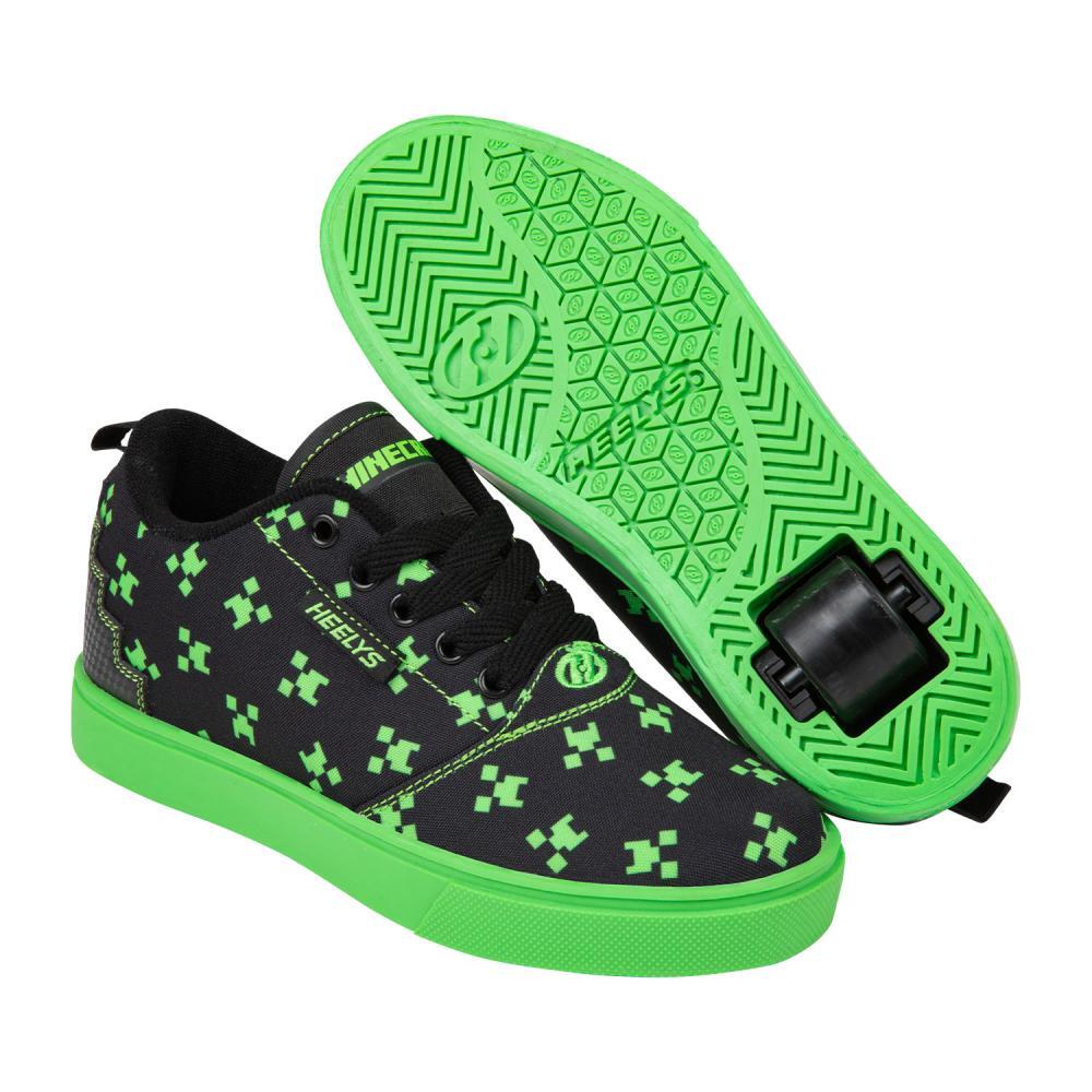HEELYS Heelys X Minecraft Pro 20 Green/Black/Green Kids Heely Shoe
